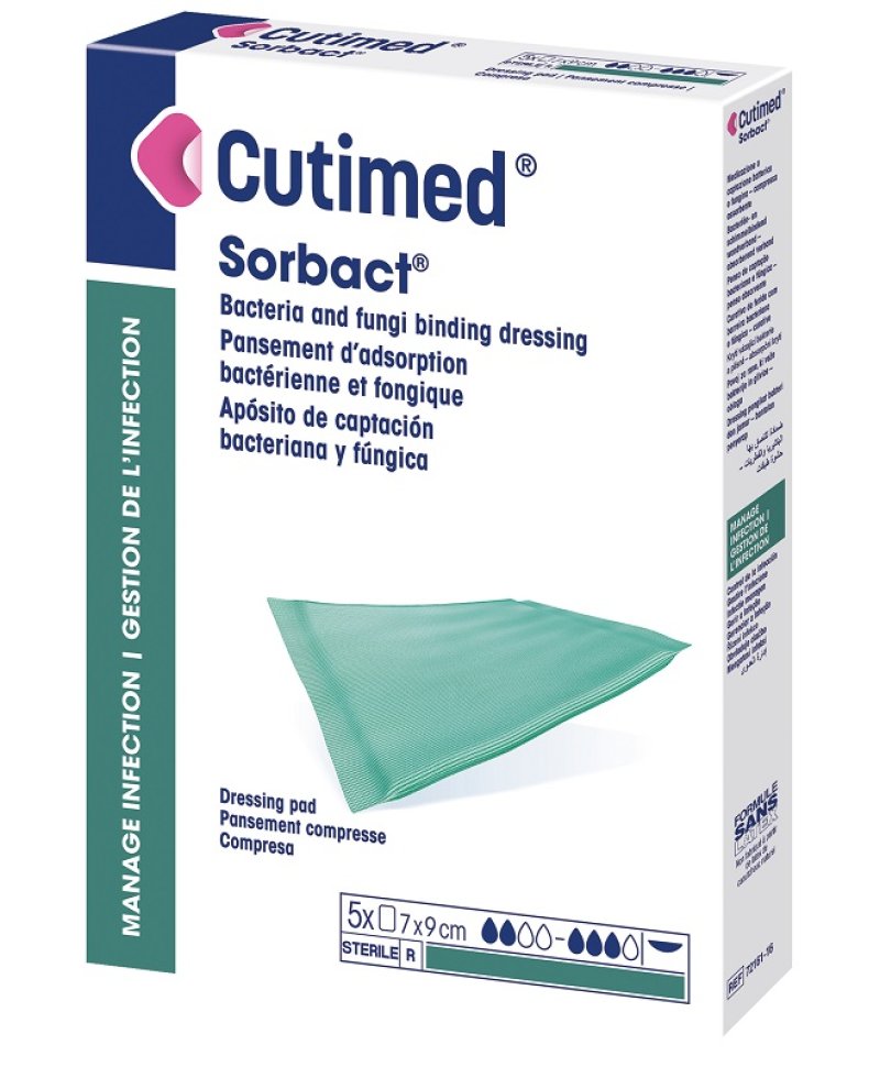 CUTIMED SORBACT PAD10X10CM 5PZ