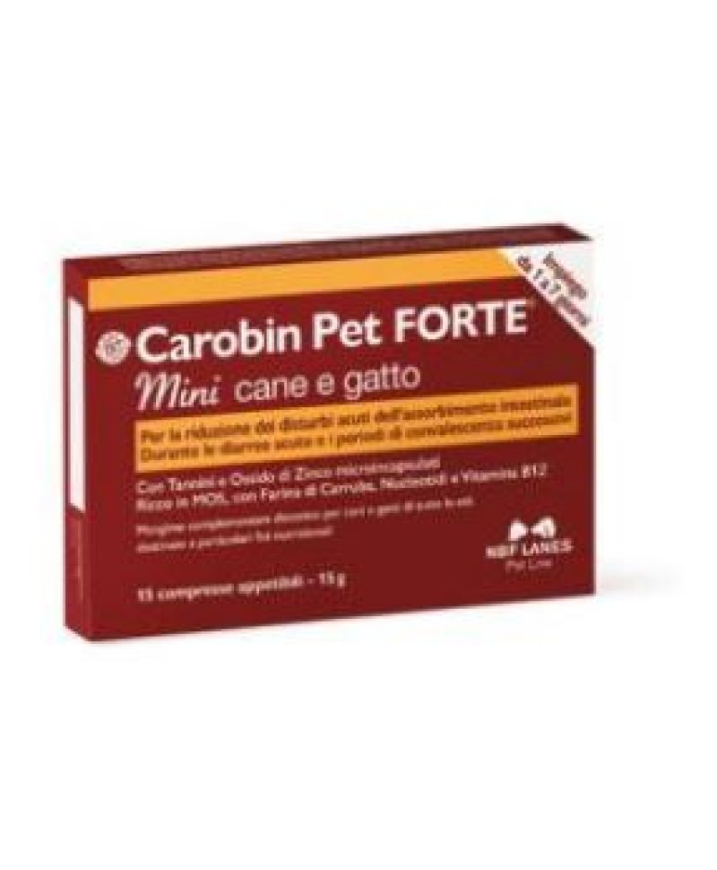 V CAROBIN PET FORTE MINI 15CPR
