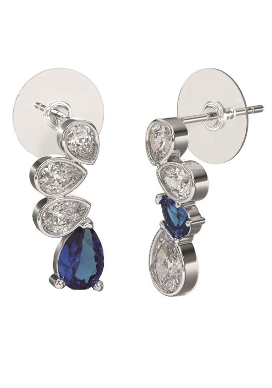 BJT420 ORECCHINI BLUEEY18MM SS