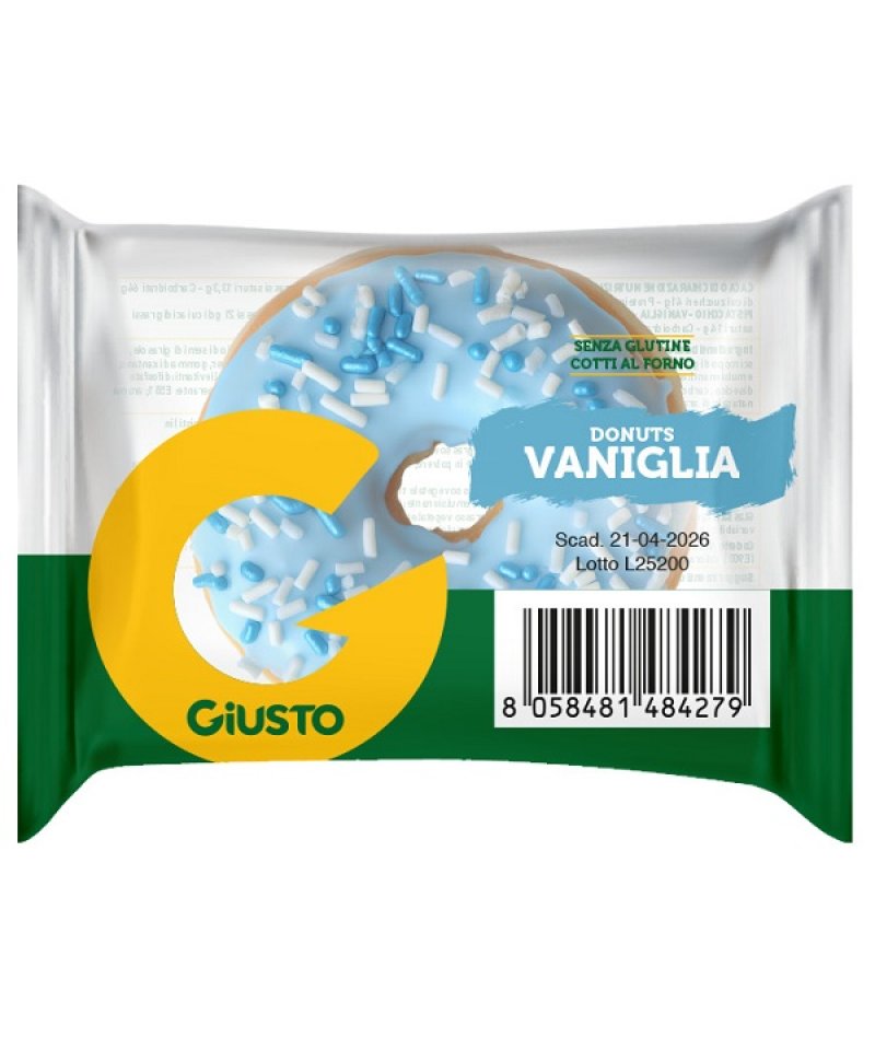 GIUSTO DONUTS VANIGLIA 35GR S/G GIUSTO DONUTS VANIGLIA 35GR S/G