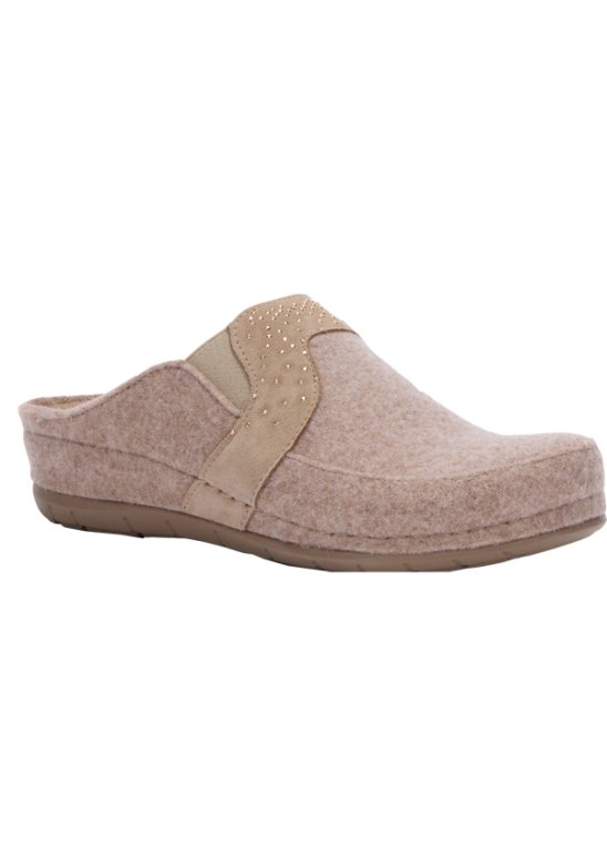 DUNDEE WOOL + SUEDE W BEIGE 36