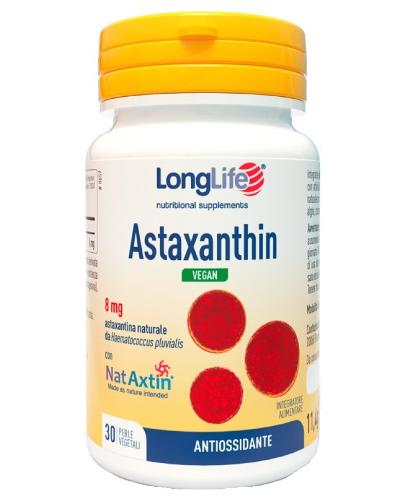 LONGLIFE ASTAXANTHIN VEGAN 8MG LONGLIFE ASTAXANTHIN VEGAN 8MG