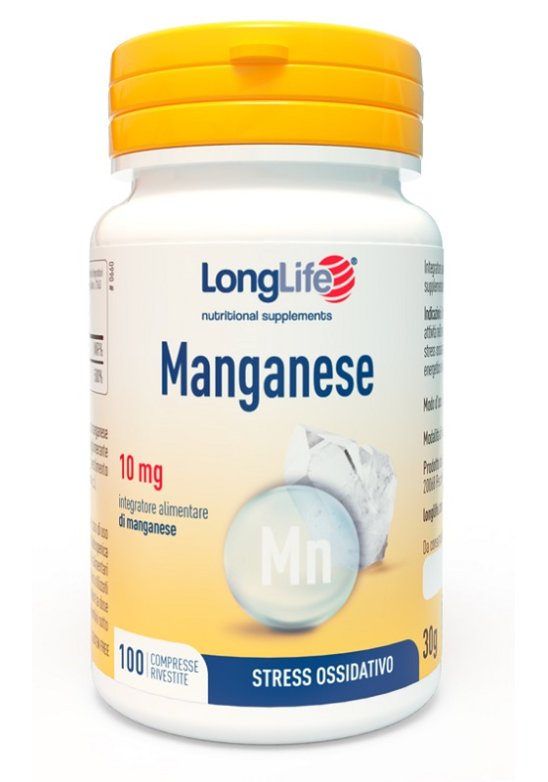 LONGLIFE MANGANESE 10MG 100CPR