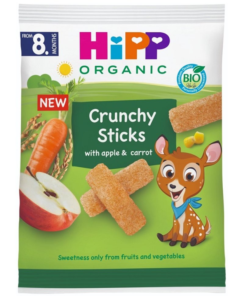 HIPP CRUNCHY STICKS MELA CAR 30G