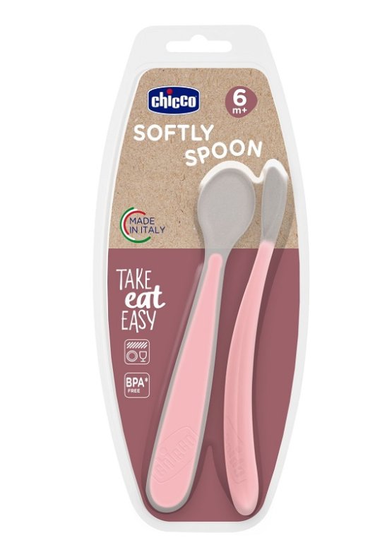 CH CUCCHIAIO SIL DOPP ROSA 6M