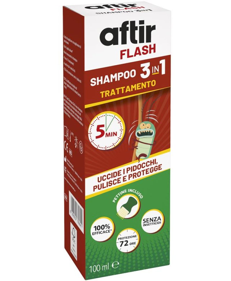 AFTIR FLASH SHAMPOO 3IN1 100ML