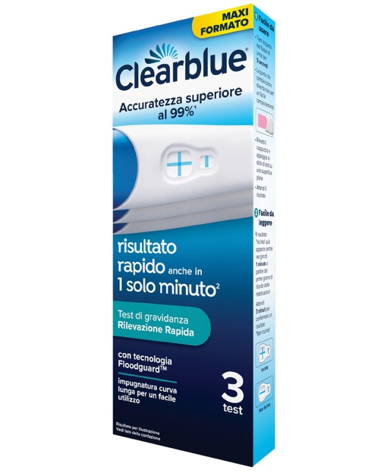 CLEARBLUE TEST GRAVIDANZA 3PZ CLEARBLUE TEST GRAVIDANZA 3PZ