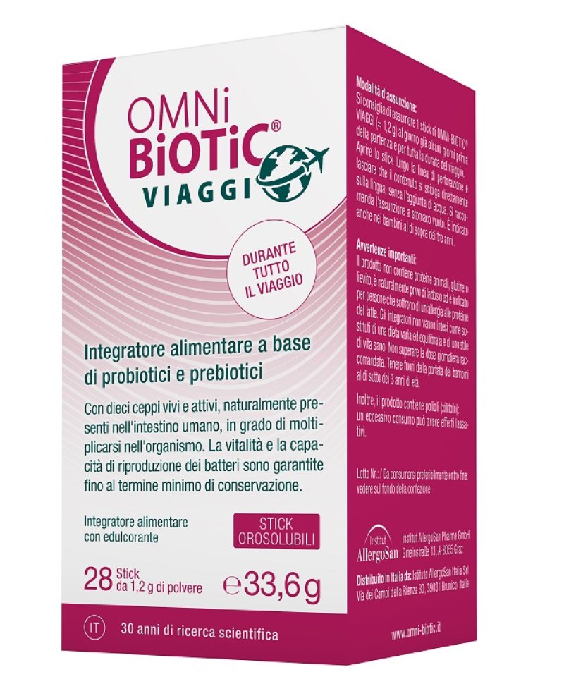 OMNI BIOTIC VIAGGI 28STICK S/G/L OMNI BIOTIC VIAGGI 28STICK S/G/L