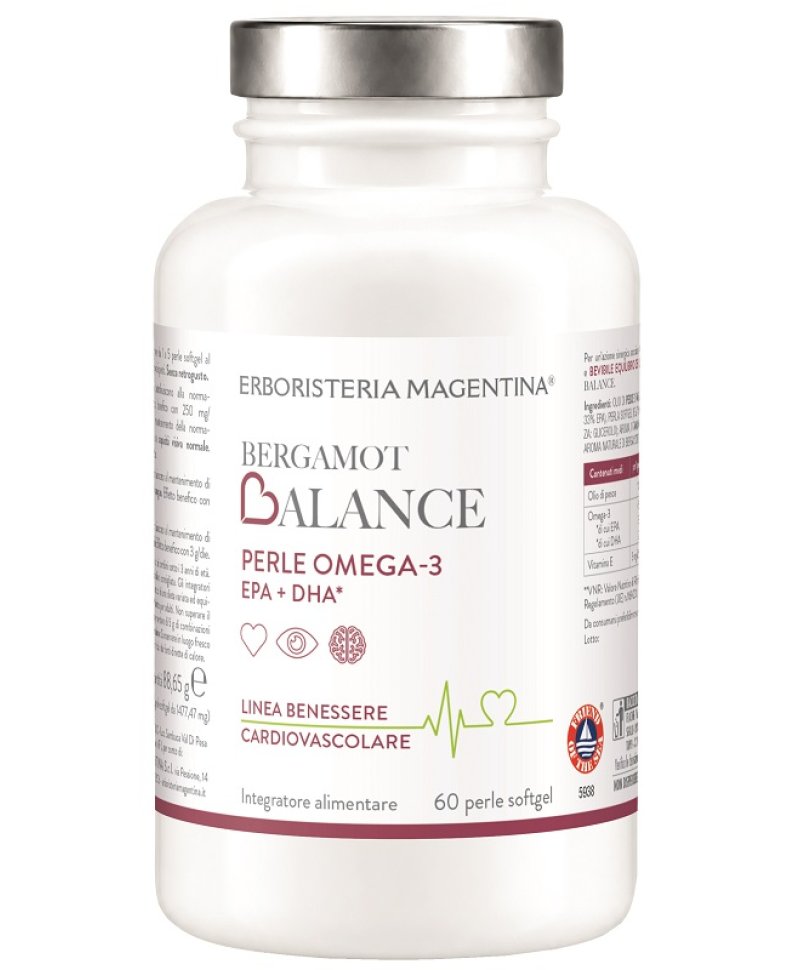 BERGAMOT BALANCE OMEGA 3 60PRL
