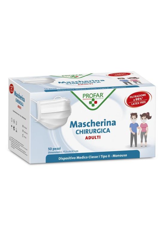 PROFAR MASCHERINA CHIR AD 50PZ