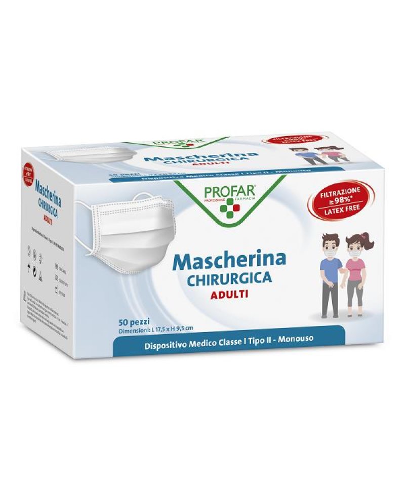 PROFAR MASCHERINA CHIR AD 50PZ PROFAR MASCHERINA CHIR AD 50PZ