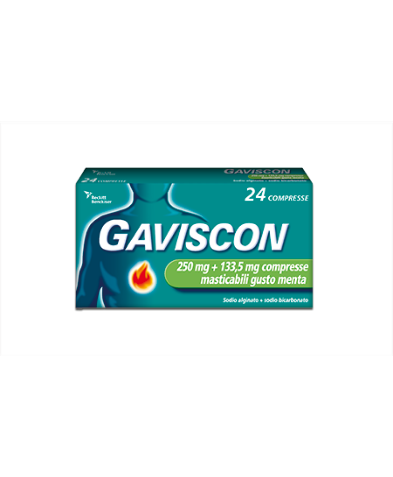 GAVISCON 24 Compresse MENT250+133,5MG