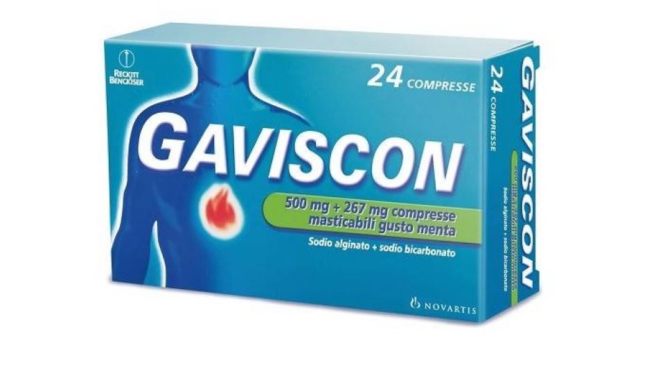 GAVISCON 24 Compresse MENTA 500+267MG GAVISCON 24 Compresse MENTA 500+267MG