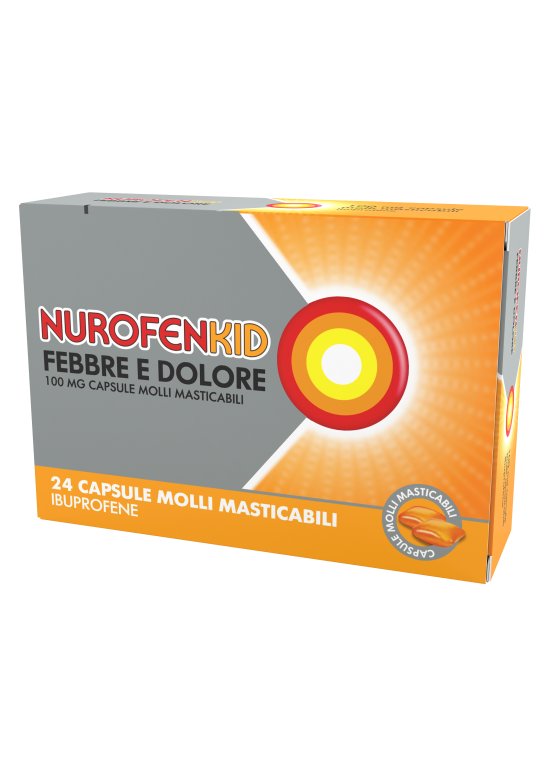 NUROFENKID FEBBRE D 24 Capsule100MG