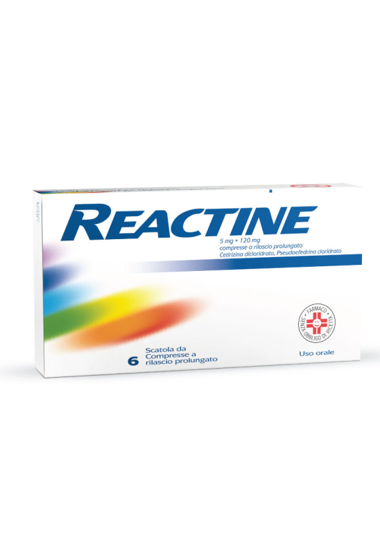 REACTINE 6 Compresse 5MG+120MG RP