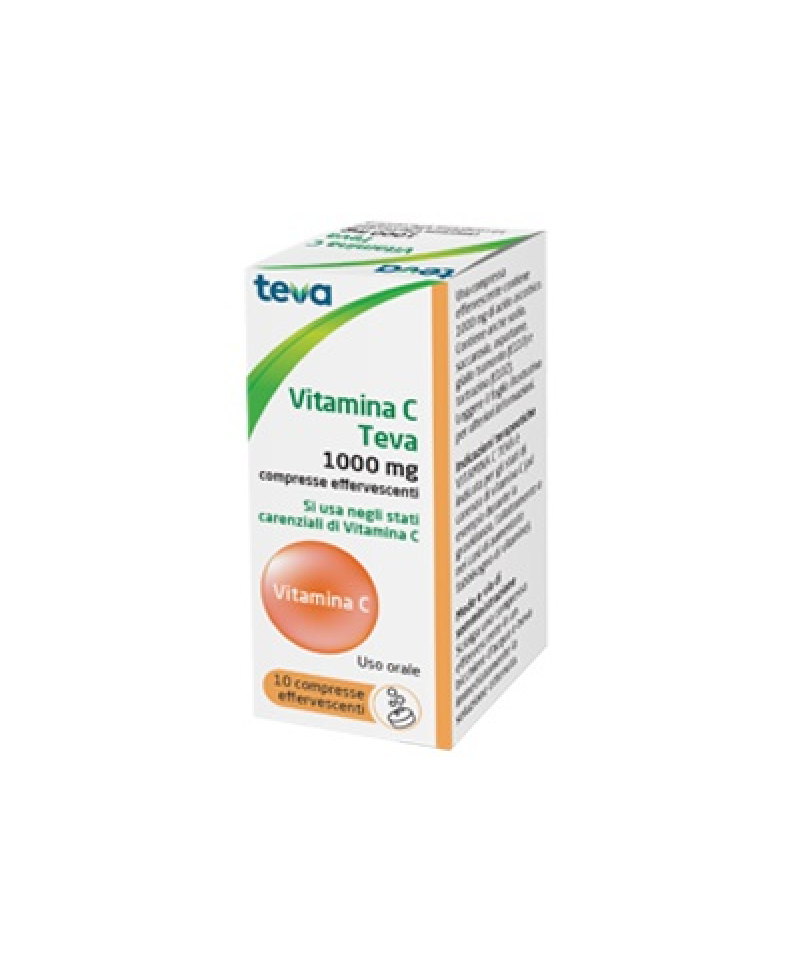 VITAMINA C TEVA 10 Compresse EFF 1G