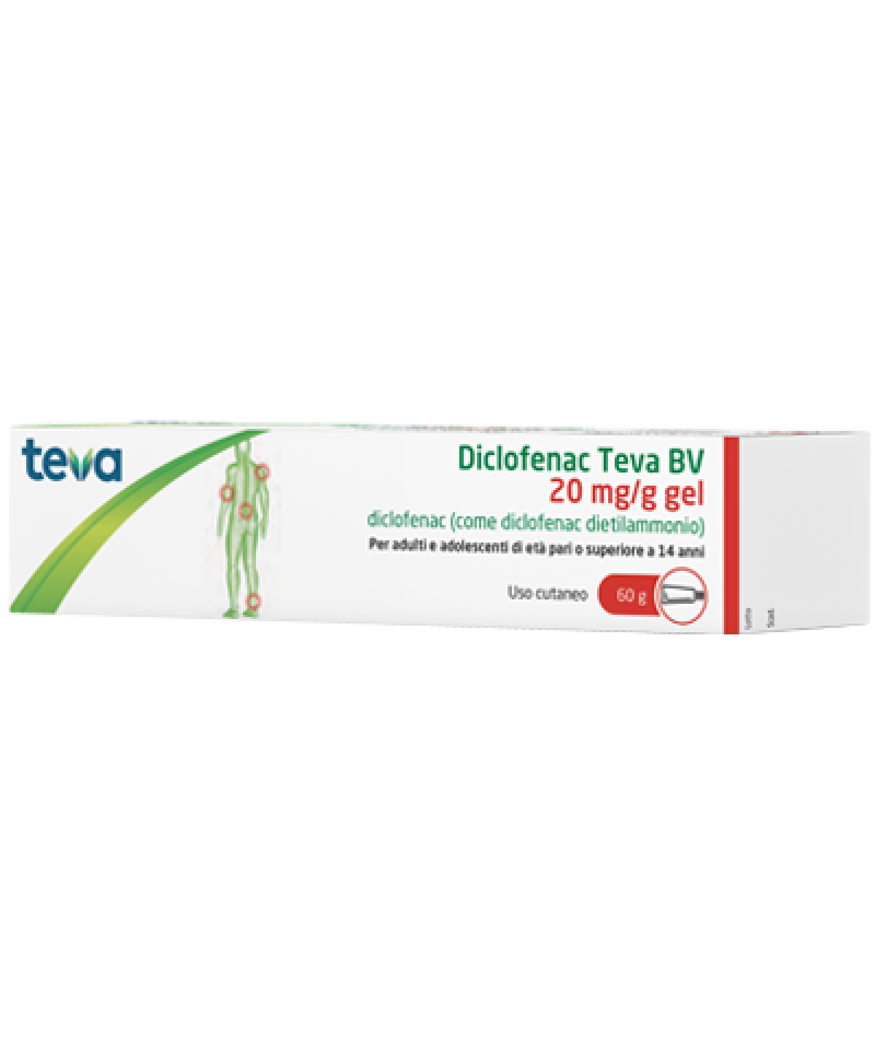 DICLOFENAC TEVA GEL 60G 20MG/G