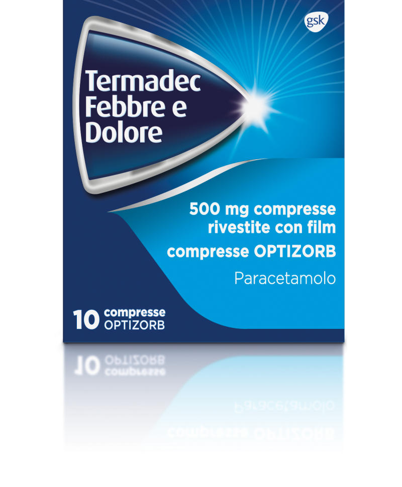 TERMADEC FEBBRE E DOL 10 Compresse500