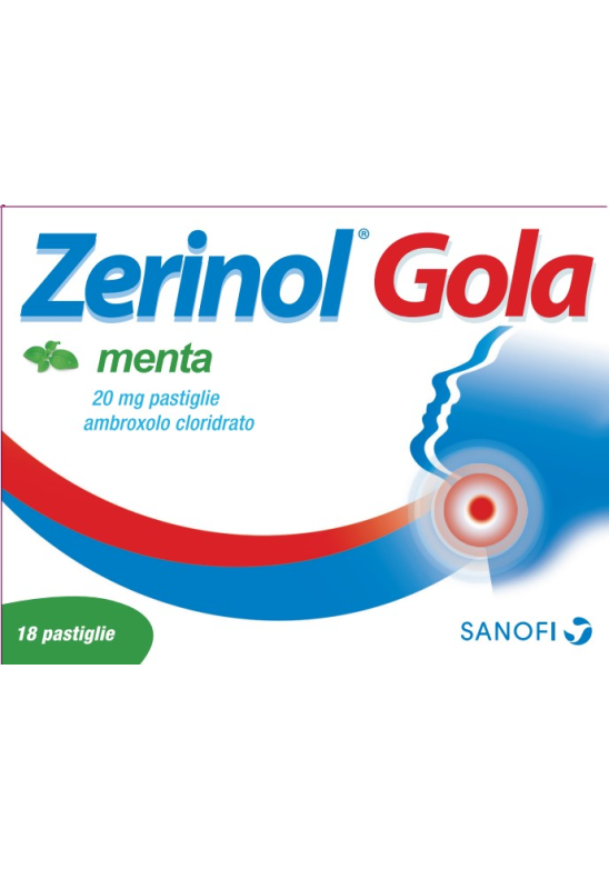ZERINOL GOLA MENTA 18PAST 20MG