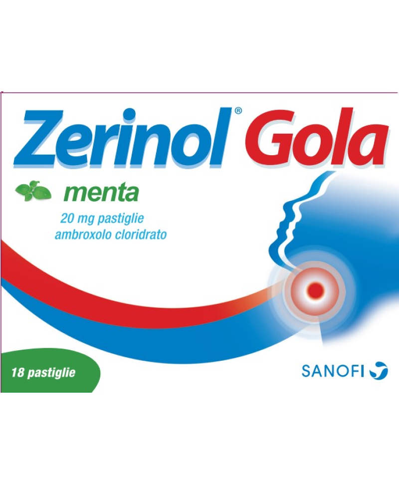 ZERINOL GOLA MENTA 18PAST 20MG