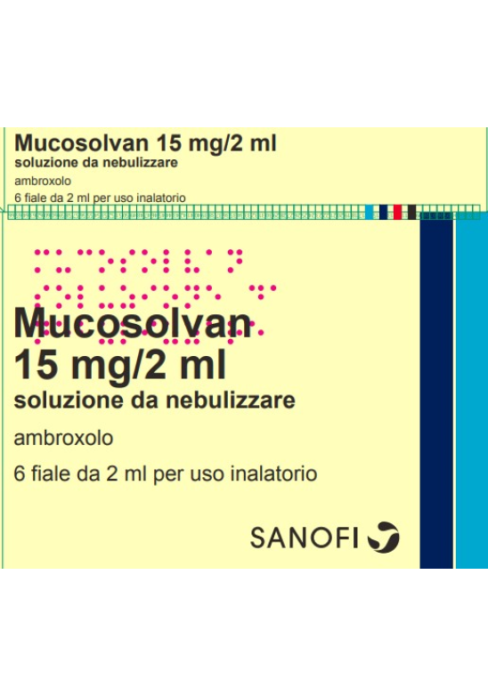 MUCOSOLVAN NEBUL 6F 15MG 2ML