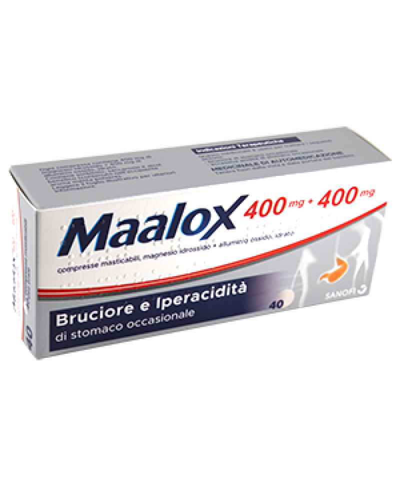 MAALOX 40CPR MAST 400MG+400MG