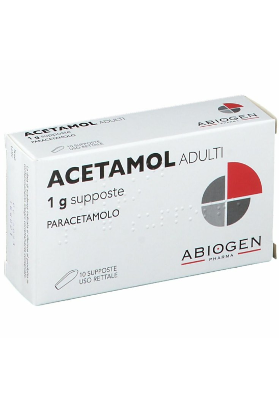 ACETAMOL AD 10SUPP 1G