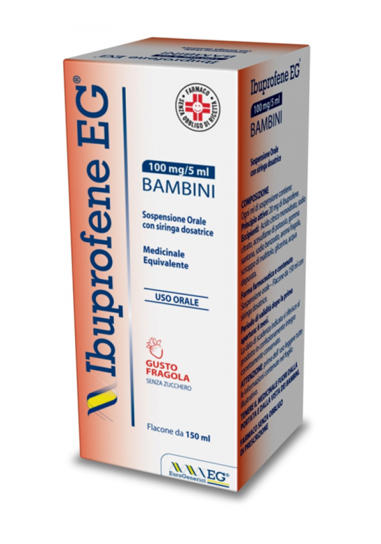 IBUPROFENE EG BB 150ML FRAGOLA