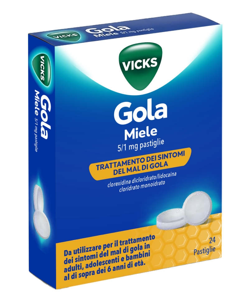 VICKS GOLA 24PAST 5+1MG MIELE VICKS GOLA 24PAST 5+1MG MIELE