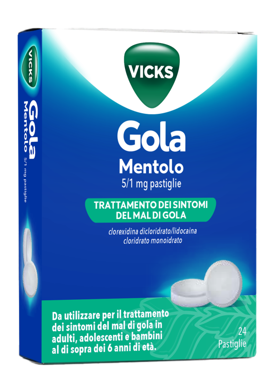 VICKS GOLA 24PAST 5+1MG MENTOL