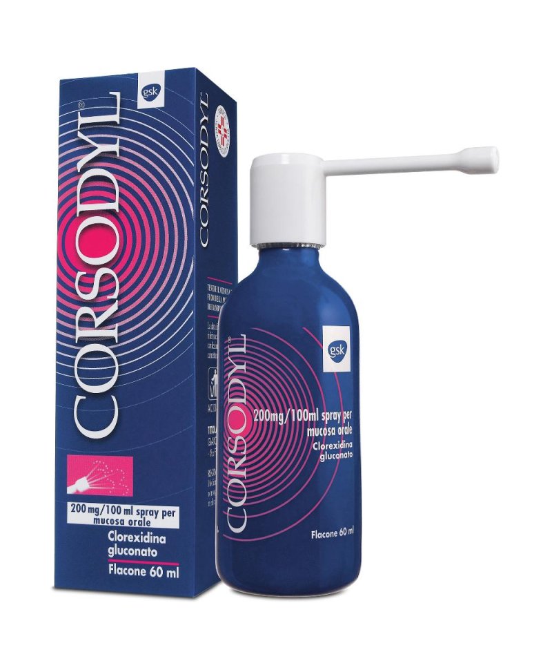 CORSODYL SPRAY 60ML200MG/100ML