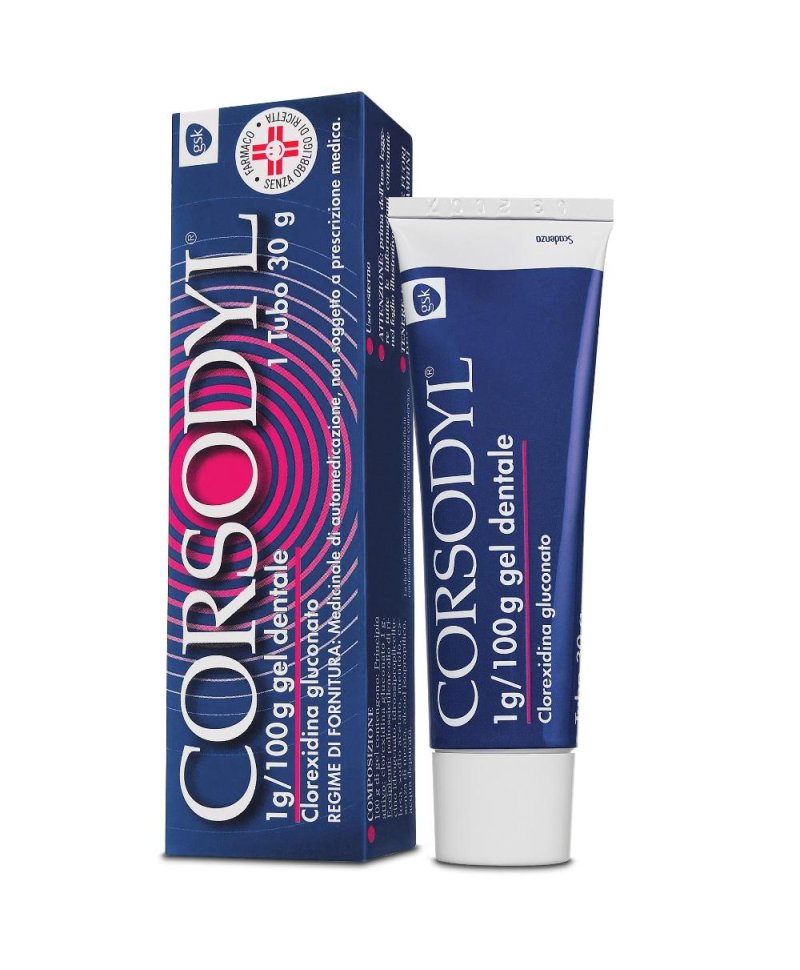 CORSODYL GEL DENT 30G 1G/100G