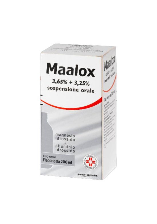 MAALOX OS SOSP 200ML3,65+3,25%