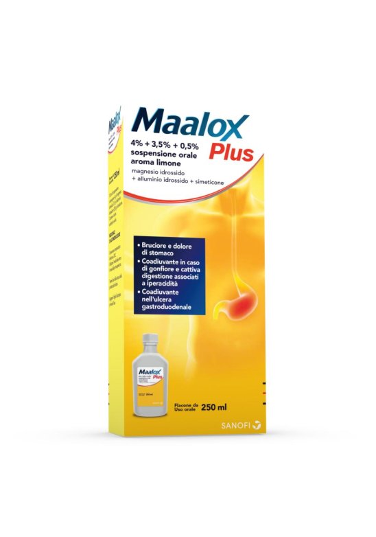 MAALOX PLUS OS SOSP 4+3,5+0,5%