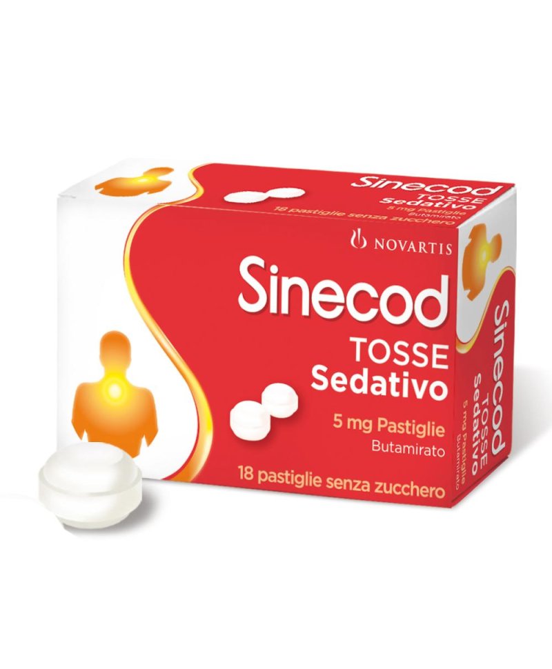 SINECOD TOSSE SED 18PAST 5MG