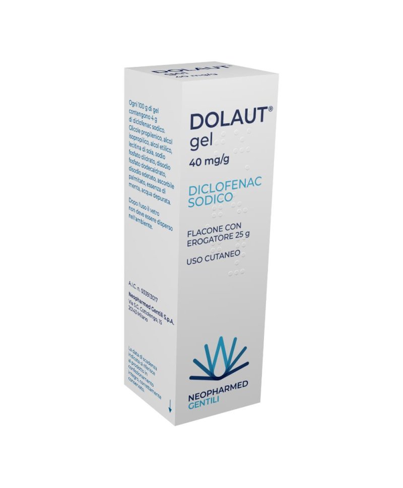 DOLAUT GEL SPRAY FL 25G 4%