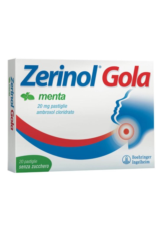 ZERINOL GOLA MENTA 20PAST 20MG