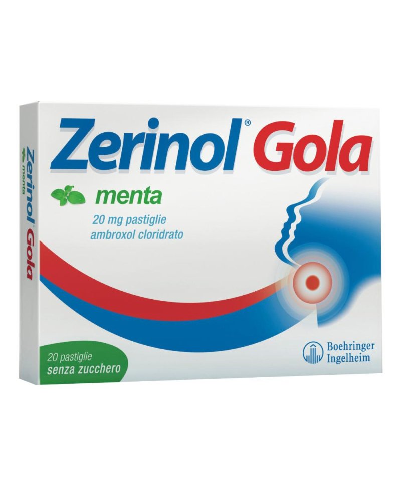 ZERINOL GOLA MENTA 20PAST 20MG