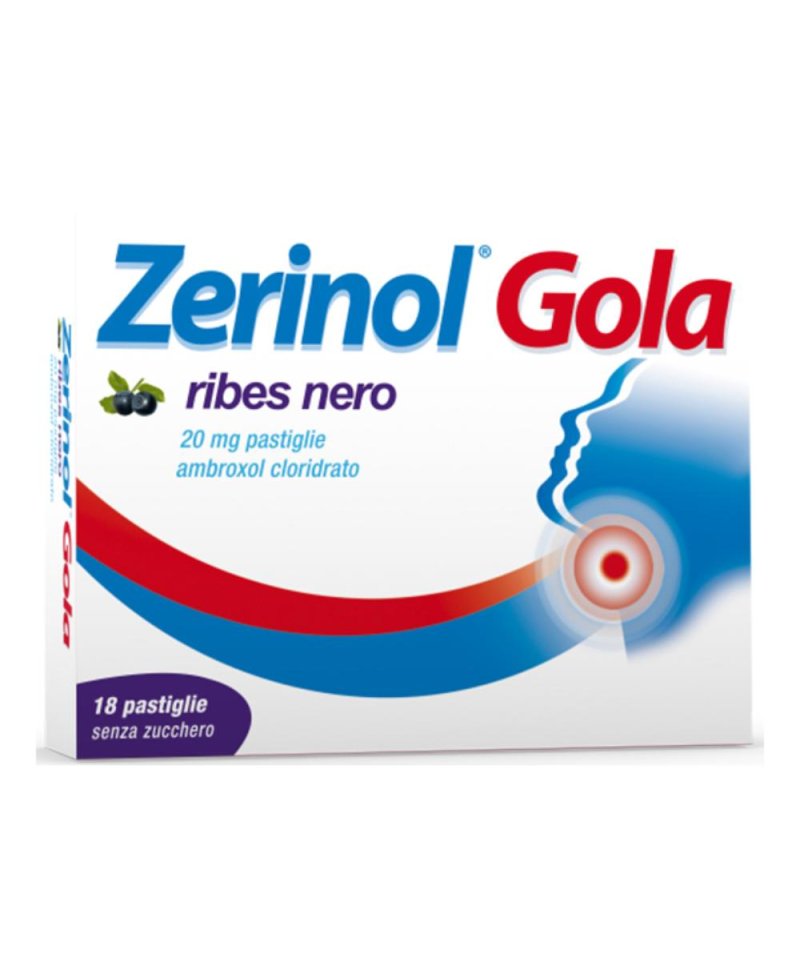 ZERINOL GOLA RIBES 18PAST 20MG