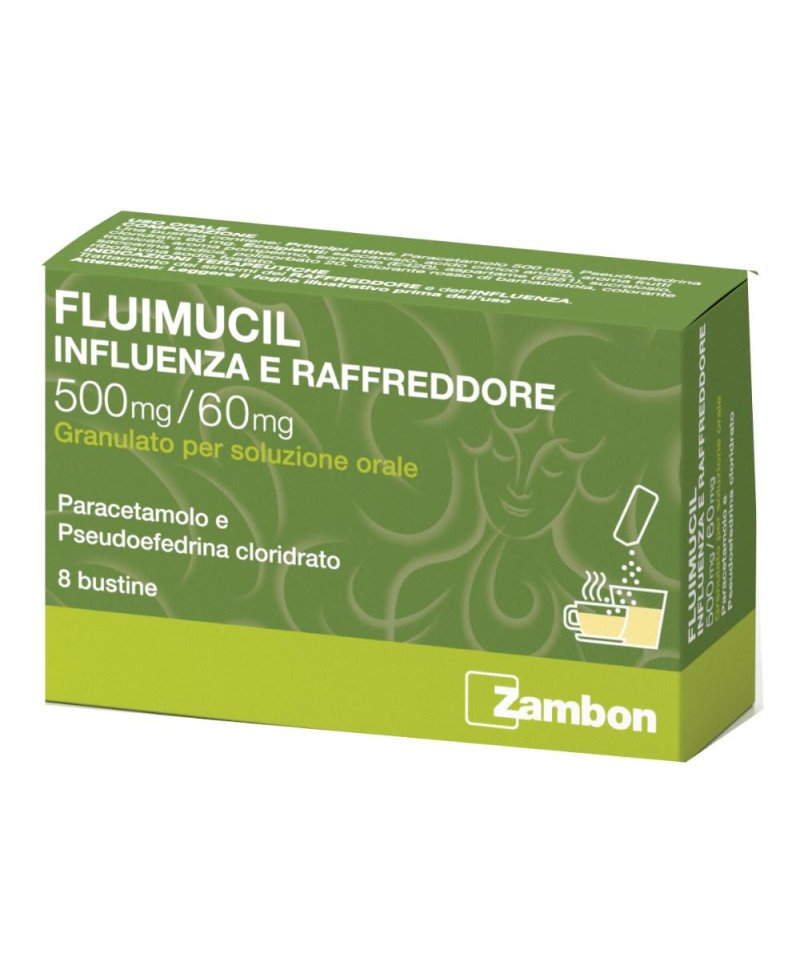 FLUIMUCIL INFLUENZA RAFFR 8BST