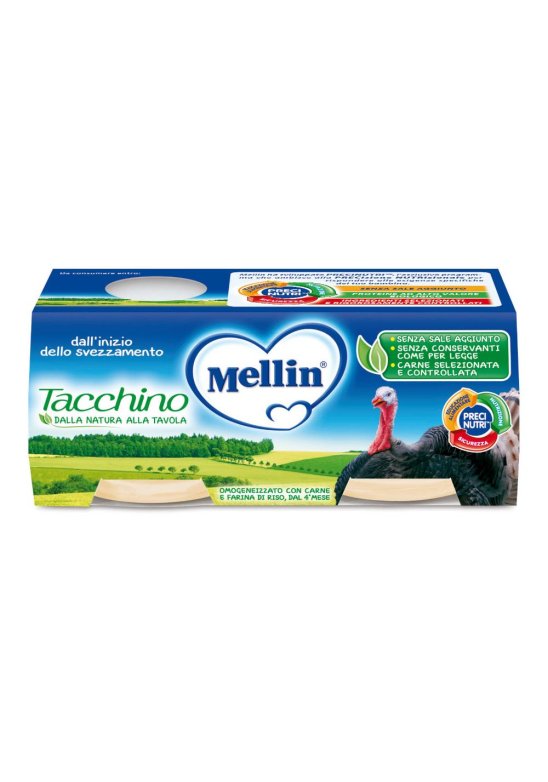 MELLIN OMOG TACCHINO 2X80G