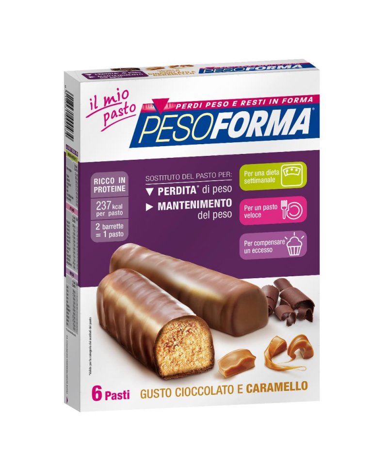 PESOFORMA BARR CIOCC CARAM 12P