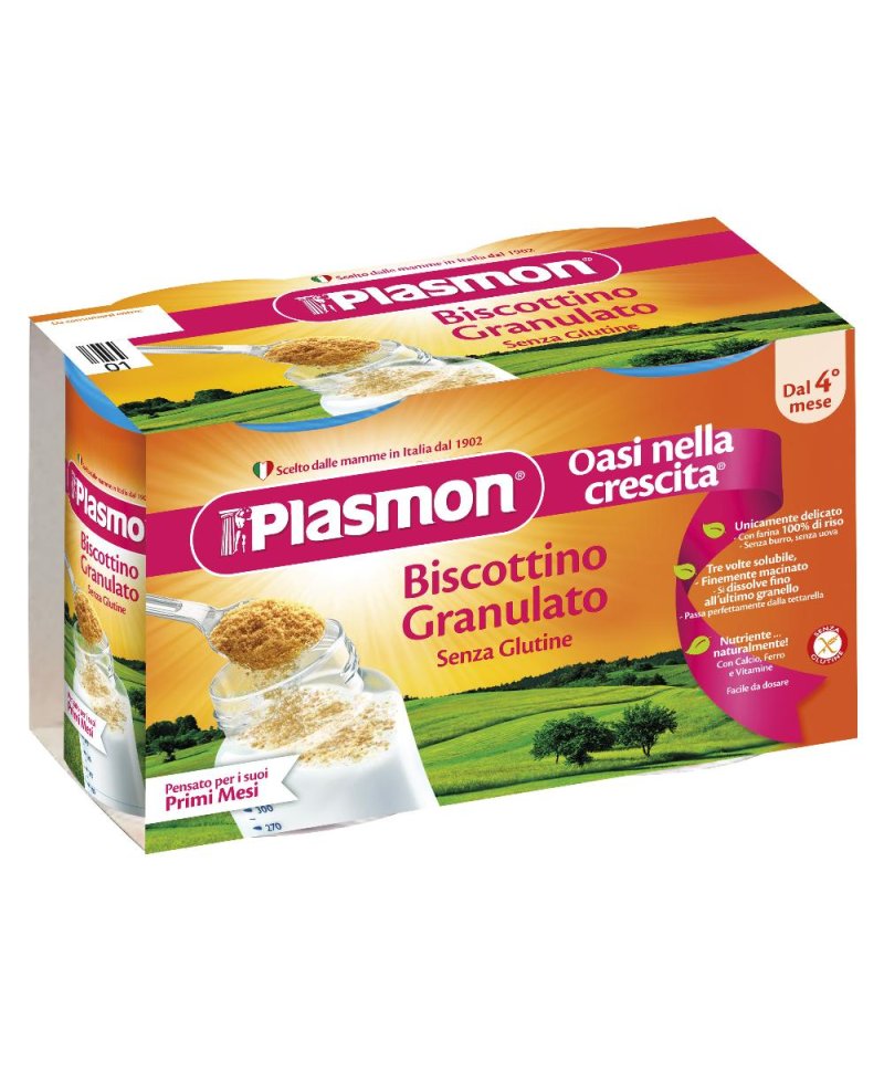 PLASMON BISC GRAN S/GLU 2X374G