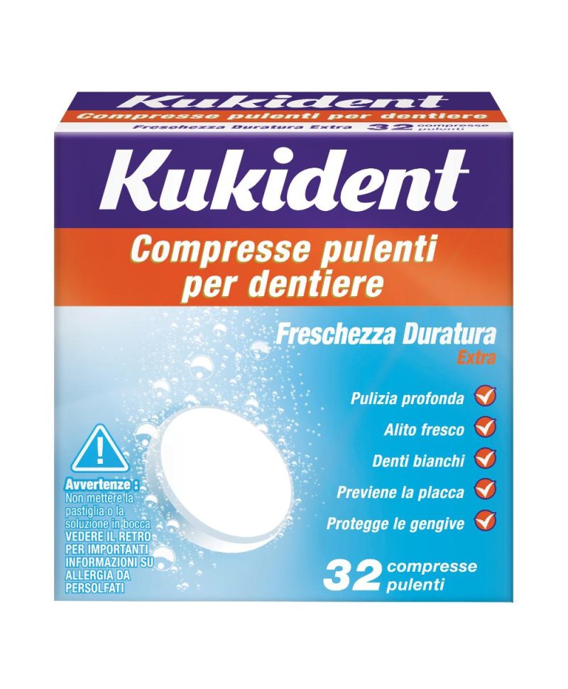 KUKIDENT CLEANSER FRESCH 32 Compresse