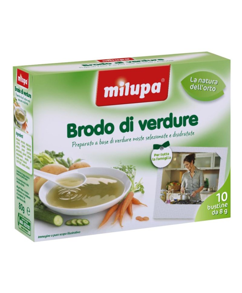 MILUPA LE VERDURE BRODO 10X8G