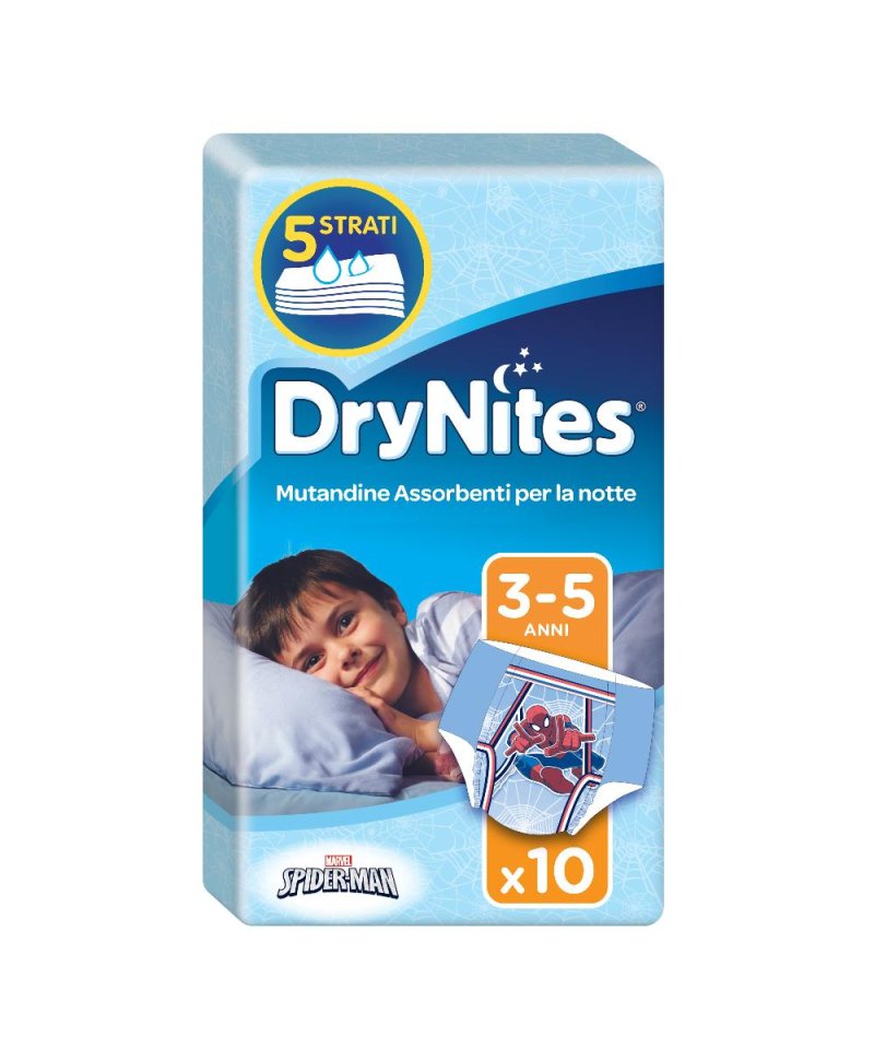 HUGGIES DRYNITES BOY 3/5AN 10P