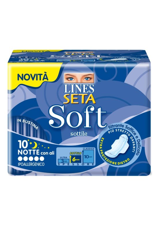 LINES SETA SOFT NOTTE 10PZ