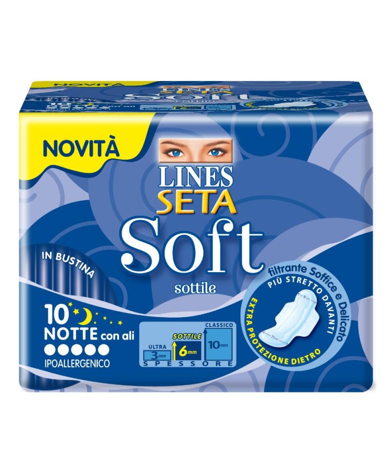 LINES SETA SOFT NOTTE 10PZ