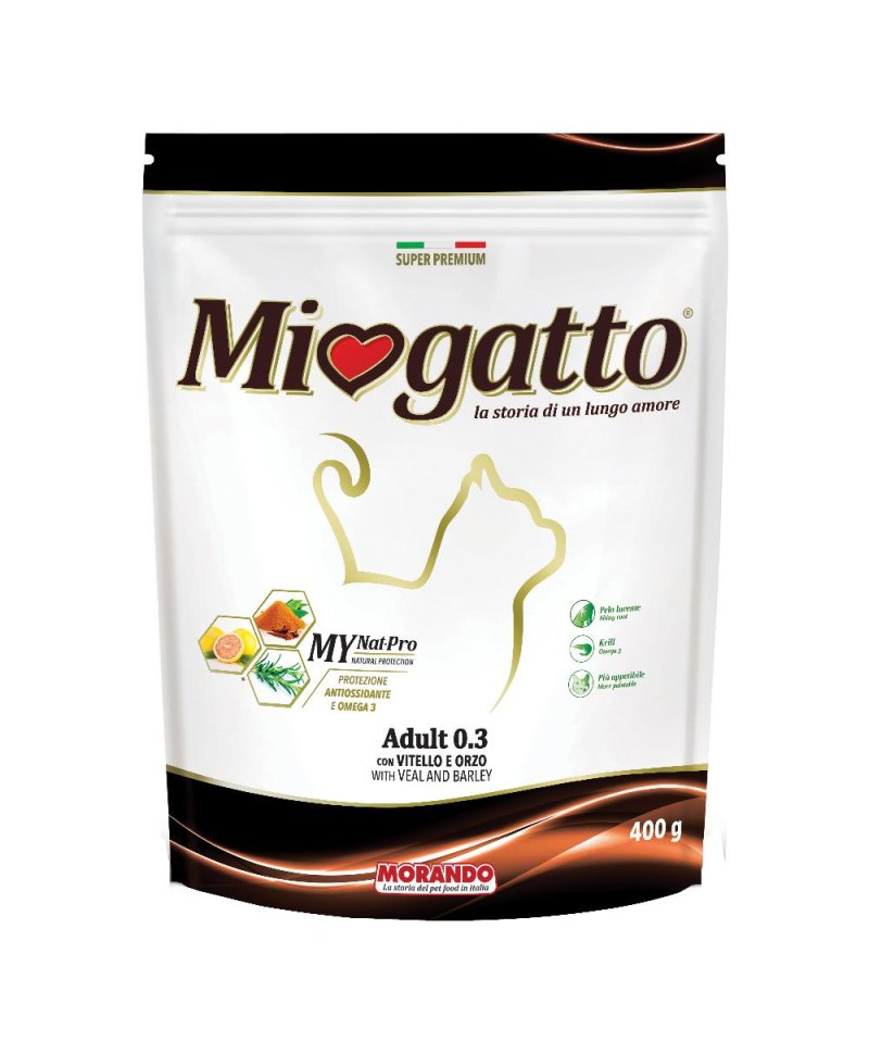 MIOGATTO ADULT 0,3 VIT/ORZ400G