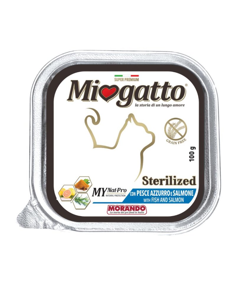 MIOGATTO STERIL P AZZ/SALM 100